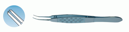 XF-317T Castroviejo Tying Forceps Curved 