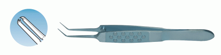 XF-324T McPherson Corneal Tying Forceps Angled 