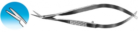 XS-622 Vannas Scissors Angled To Side Sharp