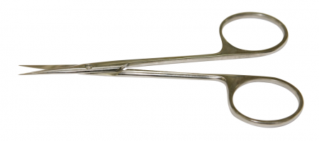 XS-677S	 Strabismus Scissors Straight,  Blunt Tips