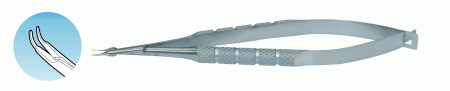 XN-519T  Barraquer Needle Holder Curved W/out lock
