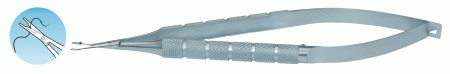 XN-528T Snead Needle Holder/Scissors Curved Titanium 