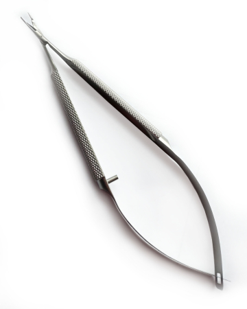 XN-528  Snead Needle Holder/Scissors Curved S/Steel 